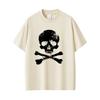 Vintage Beauty Hip Hop Pirate Skeleton and Cross Graphic Tshirt Unisex Women Retro Gothic Rock T Shirt Unisexs Oversized Streetwear