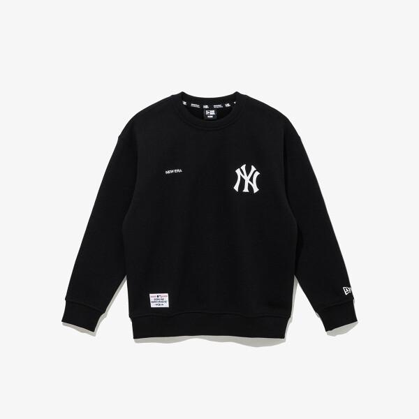 Sudadera con Logo del Equipo New Era Kids Mlb New York Yankees Negra