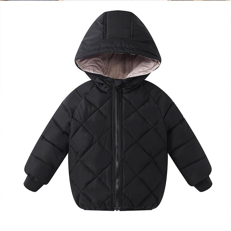 2024 Autumn/Winter Down Cotton Jacket for Toddlers - Boys & Girls Plus Velvet Warm Coat