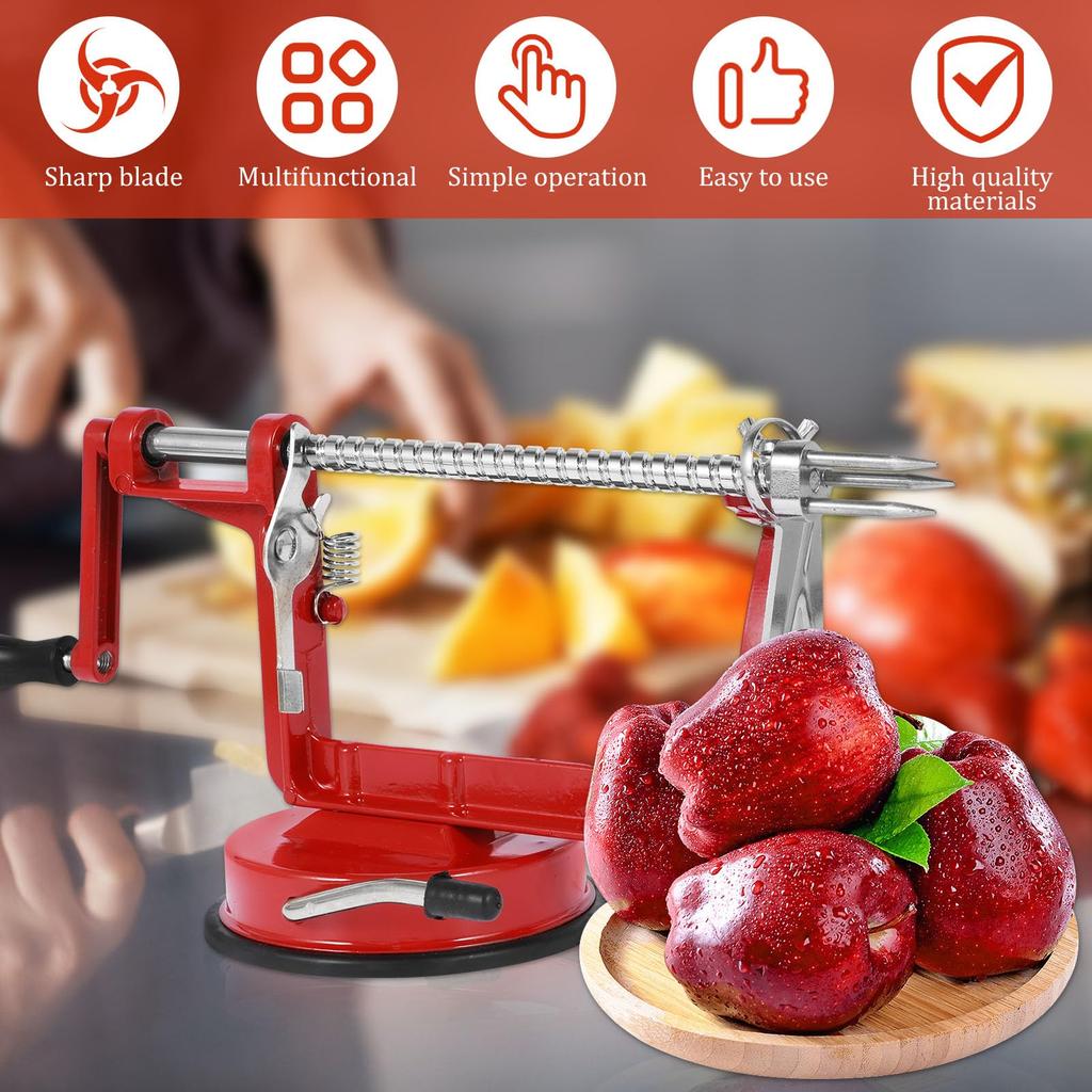 Manual Spiral French Fry Cutter 3 In 1 Apple Peeler Stainless Steel Core Slice Cutter Twisted Potato Apple Slicer Kitchen Gadget