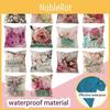 Beautiful Flower Printed Cushion Cover With Splash Waterproof Design For Home Decor