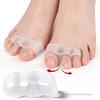 1PAIR Thumb Valgus Toe Brace Silicone Toe Splitter Big Toe Splitter Wearable Shoe Toe Splitter
