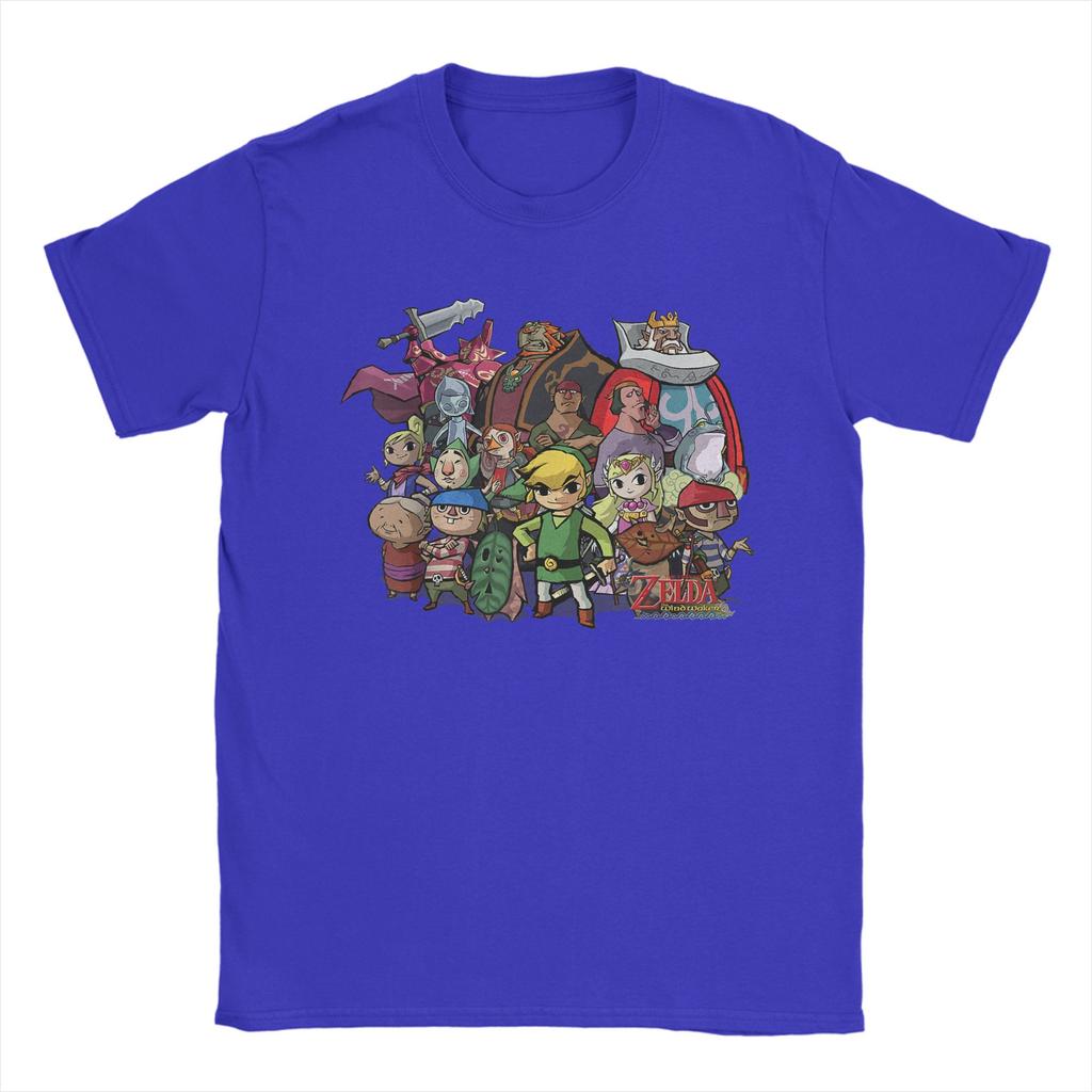 Zeldas The Windwaker Group Shot T Shirts Unisexs 100 Cotton Funny TShirt Crewneck Tee Shirt Short Sleeve Clothes Birthday Gift