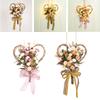 Carnation Flower Wreath Garland Silk Flower Front Door Wreath for Mother'S Day Decor Party