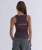 WELLBEING EXPRESS Stiched Sleeveless Brown