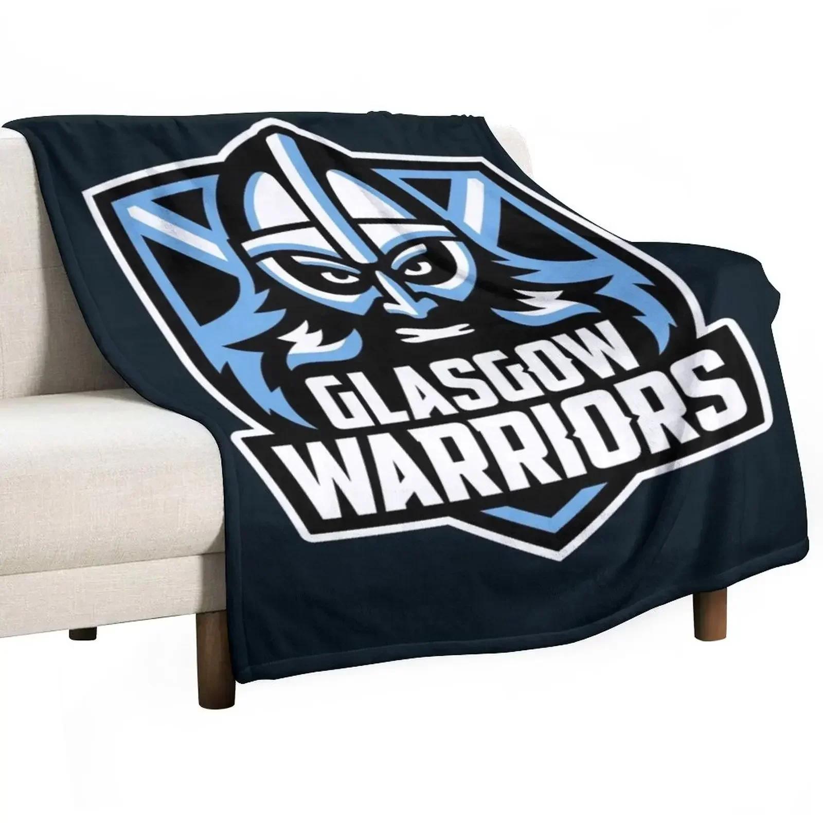 Glasgow Warriors Throw Blanket Bed linens Nap For Decorative Sofa Blankets 75X95CM