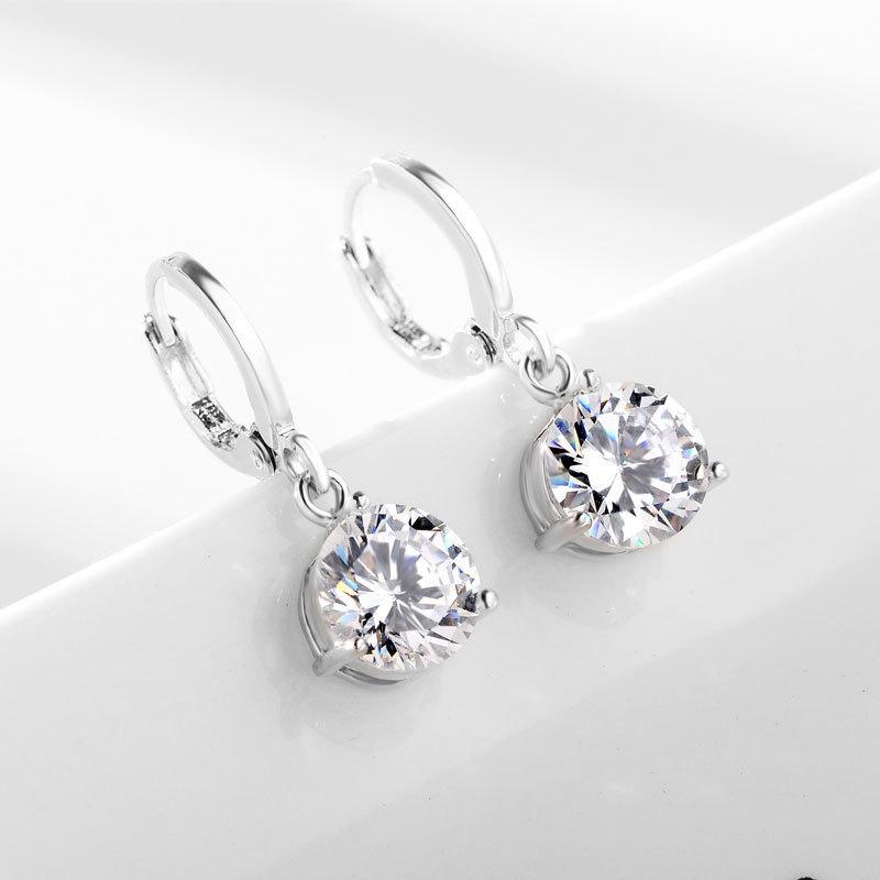 C153 Hot Selling Jewelry Zircon Jewelry Set Water Drop Necklace Earring Set Jewelry