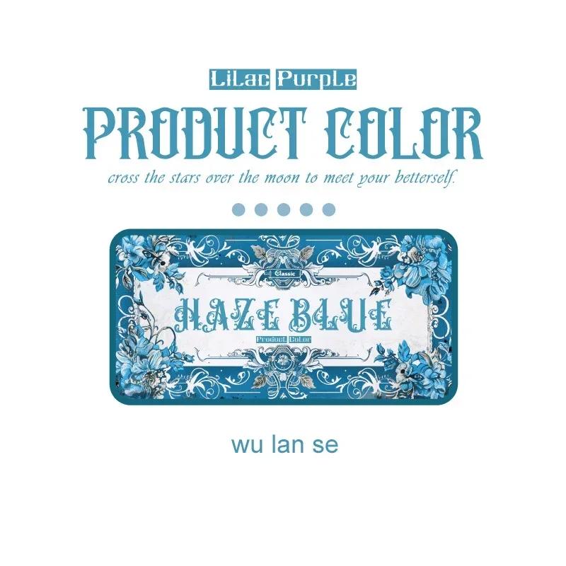 

JIANWU Medieval Legend Series Vintage Material Collage Colorful Metal Shell Quick-Drying Ink Pad Creative DIY Journal Stationery