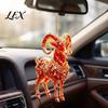 Modern Home Wall Decor 2D Acrylic Goat Christmas Hanging Ornament, 3.15 Inch Farm Animal Xmas Tree Personalized Car Window Charms Decoration for Rear