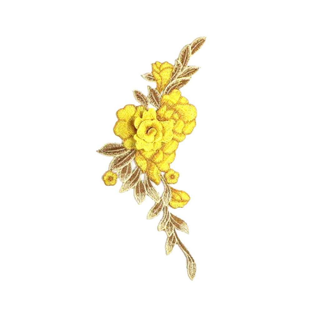 DIY Cheongsam 3D Flower Floral Rose Trimmings Sewing Peony Clothes Accessories Patch Applique Embroidery