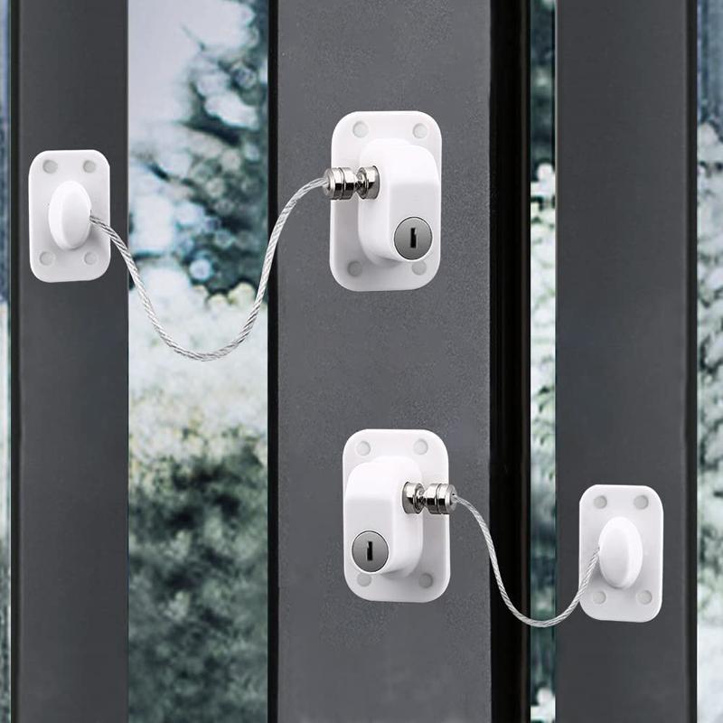 Buy Window Safety Locks Self Adhesive 2/4/6 Pack Baby Window Restrictor ...