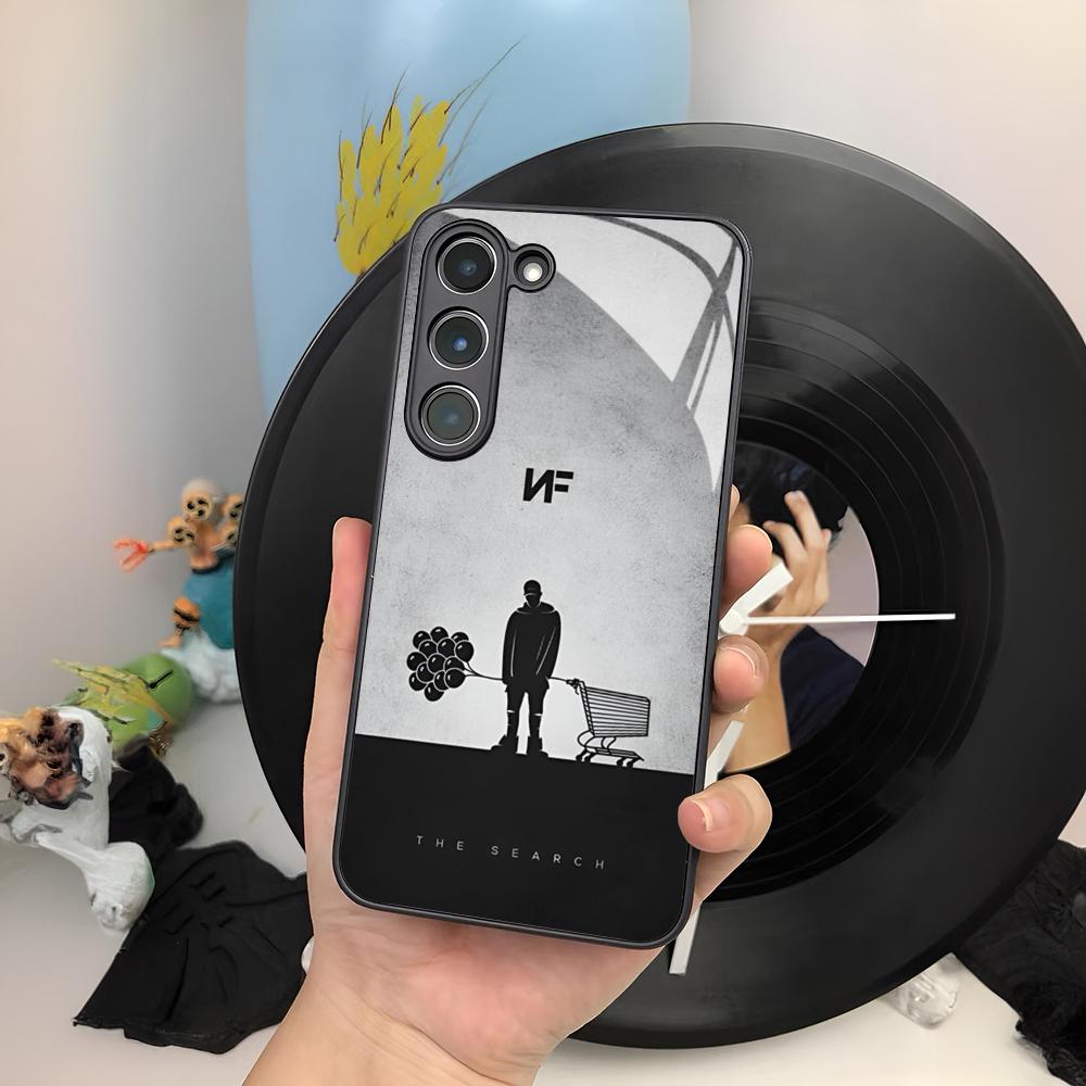NF Rapper Phone Case For Samsung Galaxy S26 S25 S24 S23 S22 S20 S21 Ultra Plus Edge Fe Colored Silver Cover