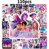 Demon Hunters Kpop Graffiti Sticker Card Roll Stickers Diy Water Decoration Cup