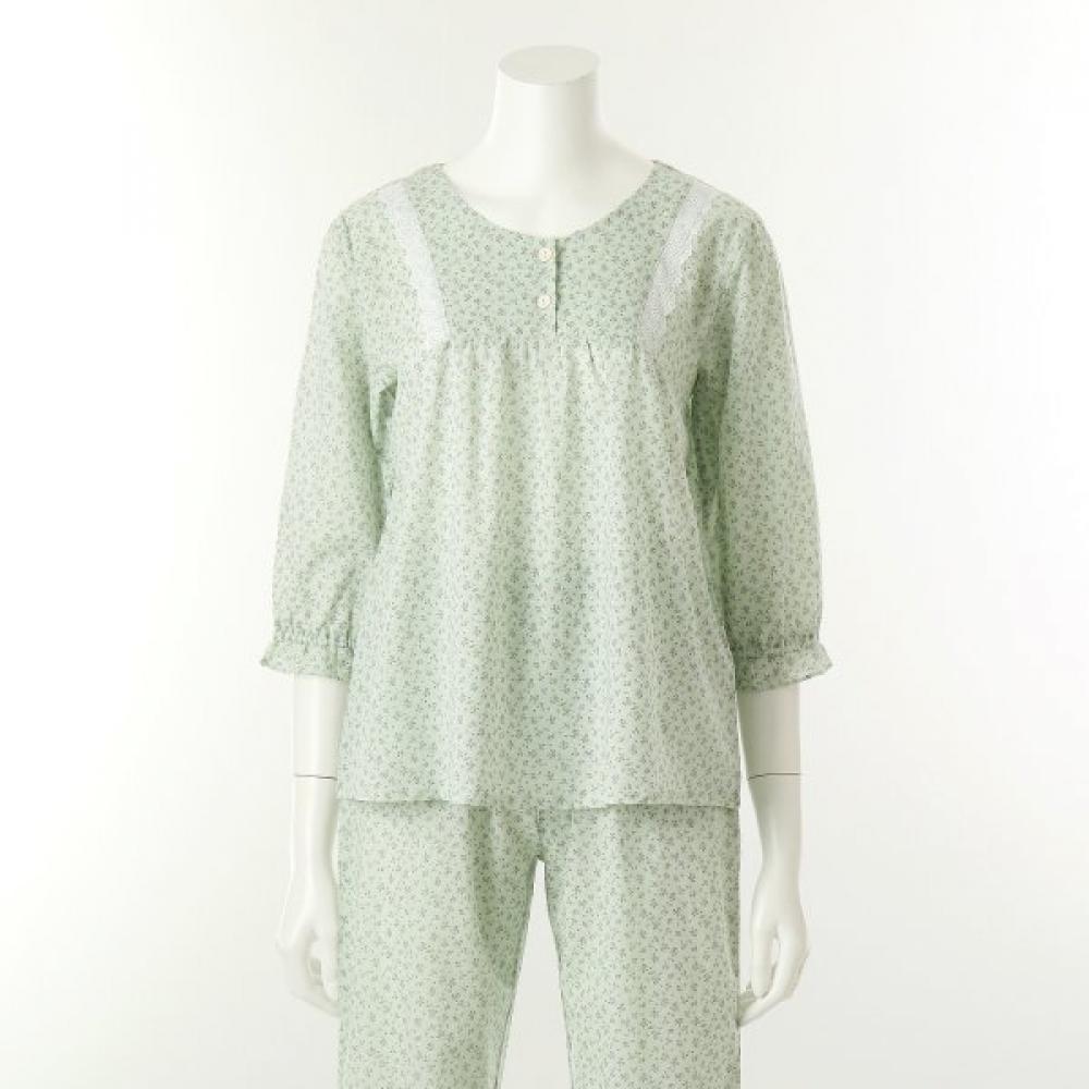 

Venus Indoor Wear Top Small Flower Cotton 80s[veva102w] minted/85