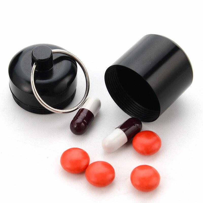 Aluminum Alloy Medicine Cartridge Small Medicine Cartridge With Aluminum Sealed Impermeable Ring Earphone Storage Jar