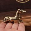 Cross-Border Small Wealth Tea Pet Brass Big Dog Ornament Chinese Style Craft Copperware Twelve Zodiac