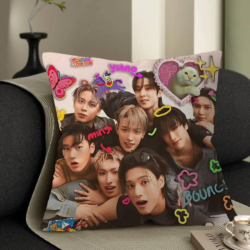 A-ATEEZs-KPOP Наволочка для подушки 30x50 Полиэстер Подушки для дивана Декоративные накидные подушки Домашний декор Наволочка 12x12Inch