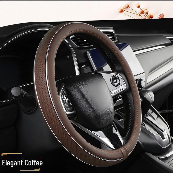 Universeller Lenkradbezug aus Leder – stilvolles Autozubehör für alle Jahreszeiten