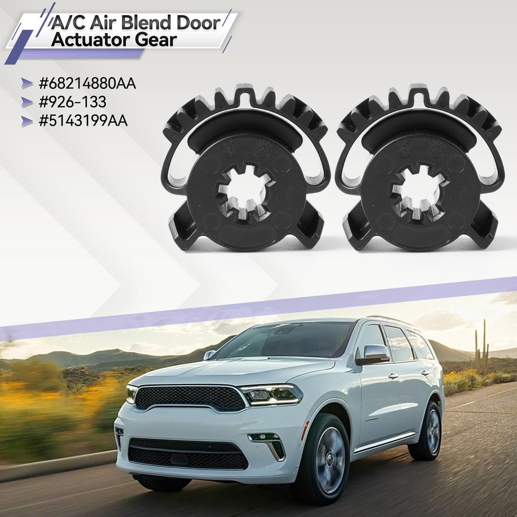 2 szt. Samochodowy HVAC A/C Siłownik Klapy Mieszania Powietrza Zębatka Nagrzewnica Czarna Nagrzewnica Pomocnicza Dla JEEP GRAND-CHEROKEE 11-16 68214880AA 926-133