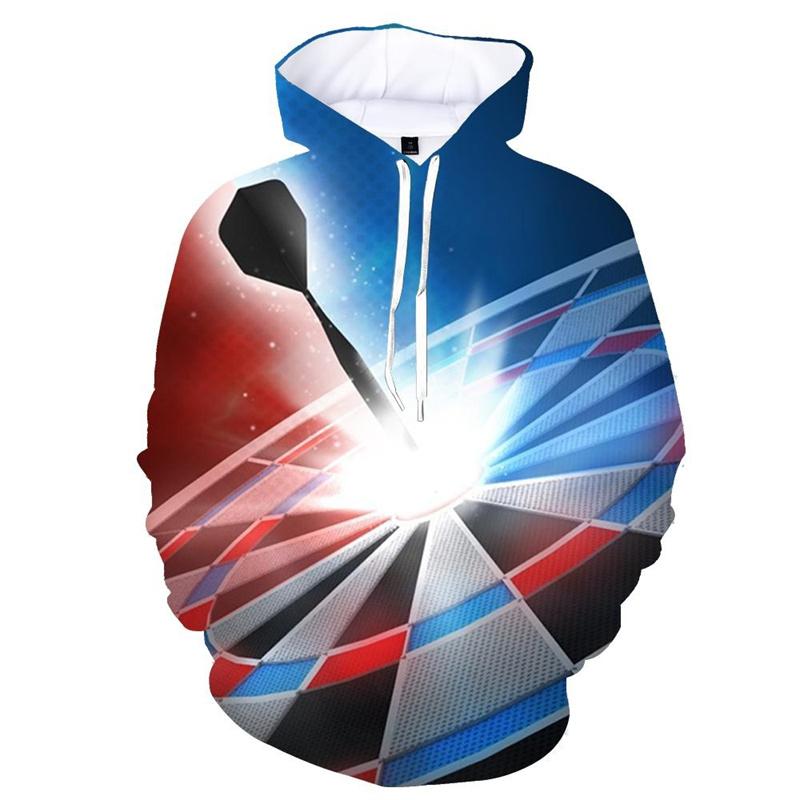 

Толстовки с капюшоном с 3D-принтом в виде доски для дартса, мужские, осенние, с длинными рукавами, повседневные, большие, крутые, унисекс, уличные, толстовки 6XL