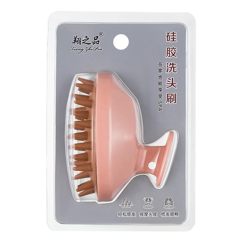 Silicone Head Body Scalp Massage Brush Shampoo Brush Hair Washing Shower Brush