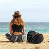 Cylinder Mesh Beach Bag: Portable Tote, Crossbody, Travel Wash Bag for Fitness & Swimming