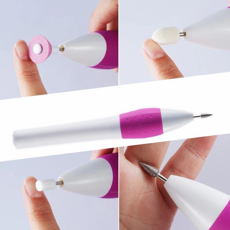 Nail Portable Nail Battery Grinder Mini Written Test Nail Grinder Electric Nail Removal Exfoliating Polishing Tool