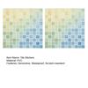 2Pcs 3D Mosaic Tile Sticker, 11.8 x 11.8 Inch Removable Wallpaper Tile, 3D Self Adhesive Wall Tiles, Bathroom Wall Tiles for Kitchen Backsplash, PVC