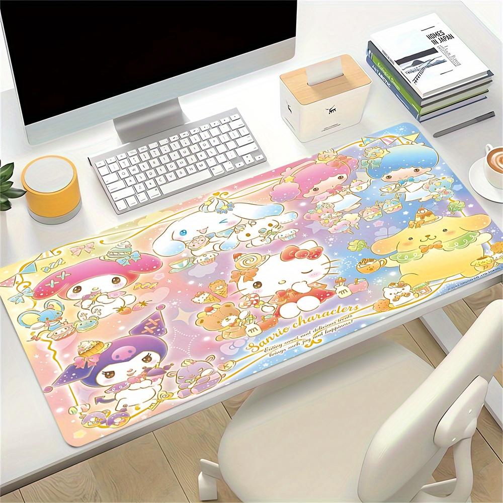 Sanrio Characters Themed XXL Mouse Pad - Non-slip Rubber Desk Mat for Gaming and Office Use, Multi-Function Keyboard  0826071a