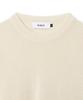 KNITTED Coolever Round Short Sleeve Knit Tee Ivory