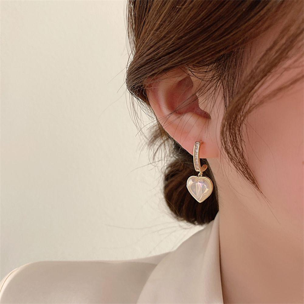 

Zircon For Girls Dangle Drop Earrings Women Hoop Earrings Ear Jewelry Korean Stud Earrings