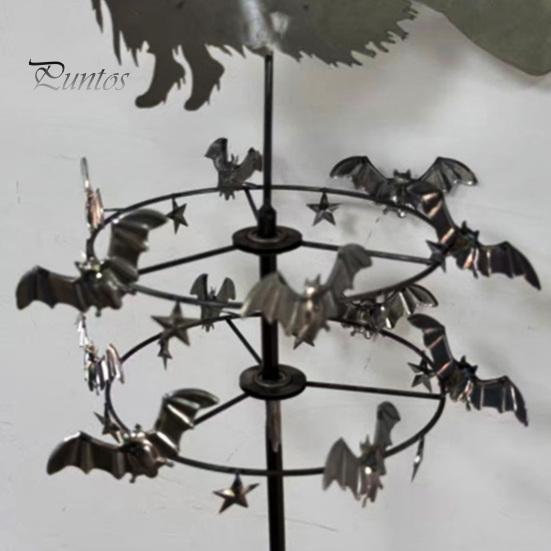 Decorazione Giardino Halloween Strega Girandola, Arte per Cortile Metallo Esterno Palo Fantasioso, Girandola Volante per Prato Patio Sentiero Decorazioni Autunnali
