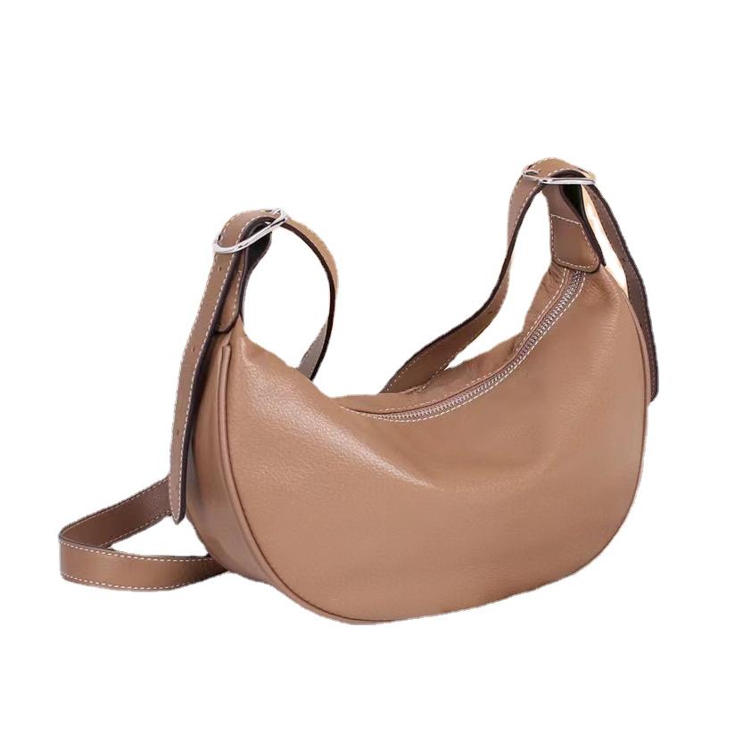 Стильная женская сумка-слинг из натуральной кожи Top Grain Leather - повседневная сумка — фото 8