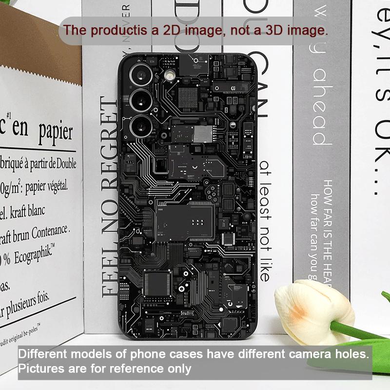 2D Imitation Circuit Board Pattern Phone Case for Samsung Galaxy A56 A42 A14 A55 A16 A54 A36 A53 A52 A51 A50 A15 5G Soft Covers