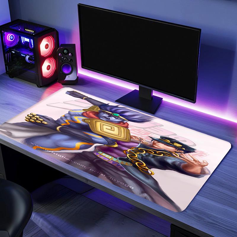 JoJo's Bizarre Adventure Mauspads - Rutschfeste Gummibasis, Glatte Oberfläche für Arbeit, Gaming, Büro und Zuhause, Schreibtisch-Mauspad