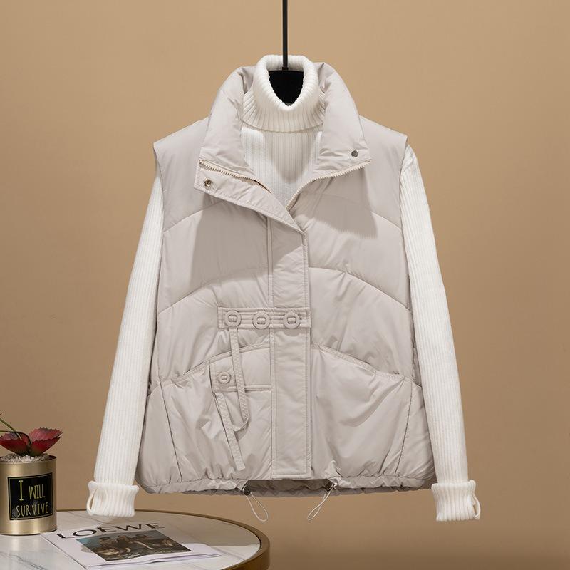 The Real Shot Is a New Down Cotton Vest, Shawl, Vest, Jacket, and Vest for Women.