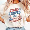 Stars Stripes And Women's Rights Shirt, Retro Fourth Of July Shirt, Girl Power Unisex T-Shirt