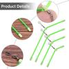 Fishing Float Adjuster Kit,4pcs Small Luminous PVC Balance Tubes, Bobber Connector Stops for Sea Fishing Rigs,Green