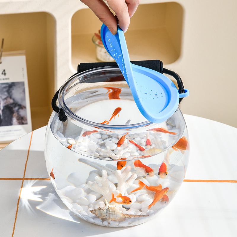 Top-Selling Transparent Portable Goldfish Tank with Lid: Outdoor Ecological Fish-Keeping Bucket
