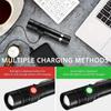 Super Bright T6 Flashlight USB Rechargeable Tactical Zoom Torch Portable Pen Clip Work Lamp Outdoor Camping Fishing Flashlight