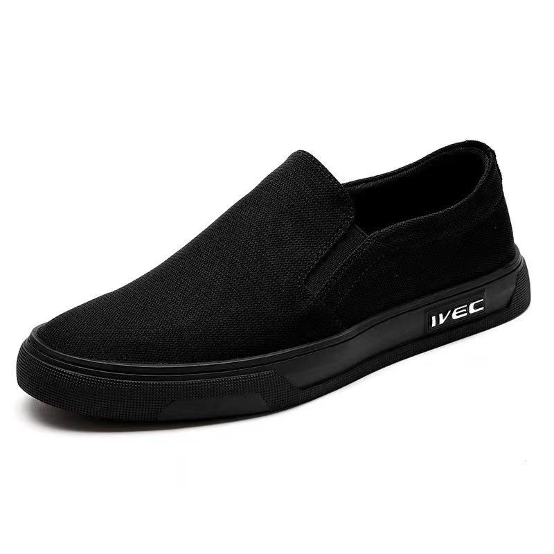 Men's shoes old Beijing canvas shoes men's summer breathable casual work shoes one pedal men's shoes men