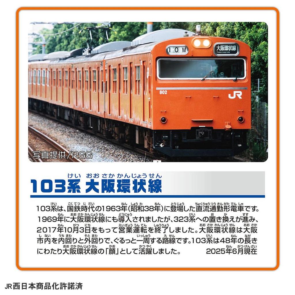 Takara Tomy Plarail 103 Series Osaka Loop Line Train Toy 3 and (Ages up)