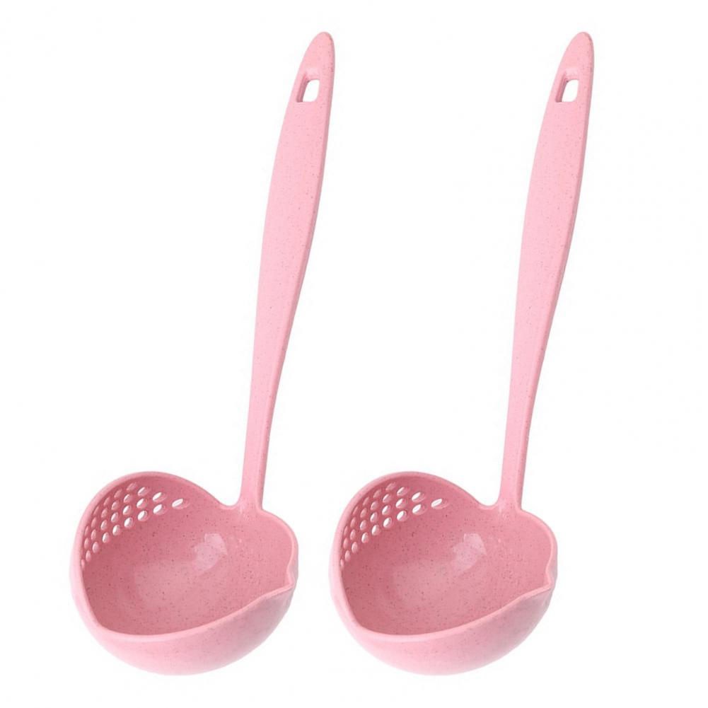 2-in-1 Suppenkelle mit langem Griff und Sieb Suppenlöffel Essentielles Küchenwerkzeug zum Kochen und Servieren von heißen Suppen