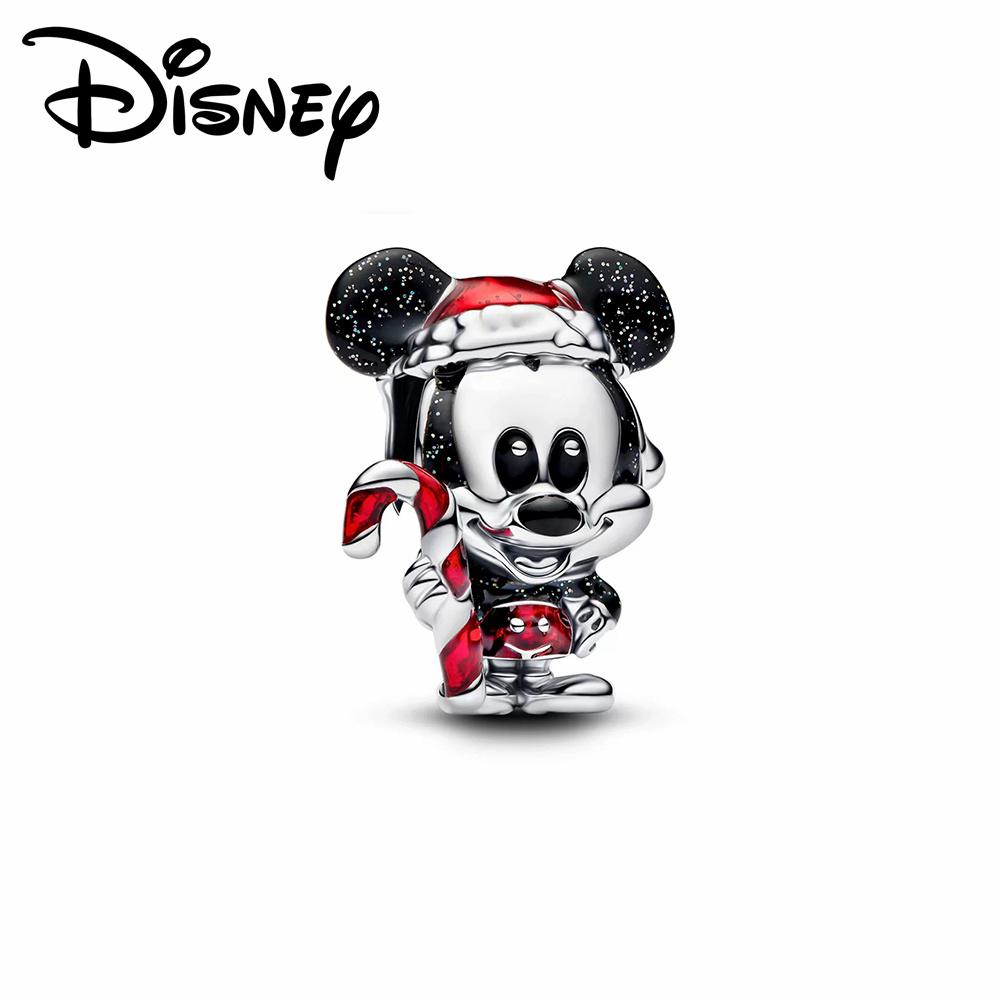 Disney 925 Silber Minnie Stitch Winnie Puuh Anhängerperle geeignet für originales Damenarmband DIY Schmuck Geschenk
