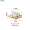 Hand Drawn Tulip Coffee Cup Set Gift Box Ceramic Water Cups Afternoon Tea Cups Breakfast Cup Milk Mug Juice Mug Coffee Mugs
