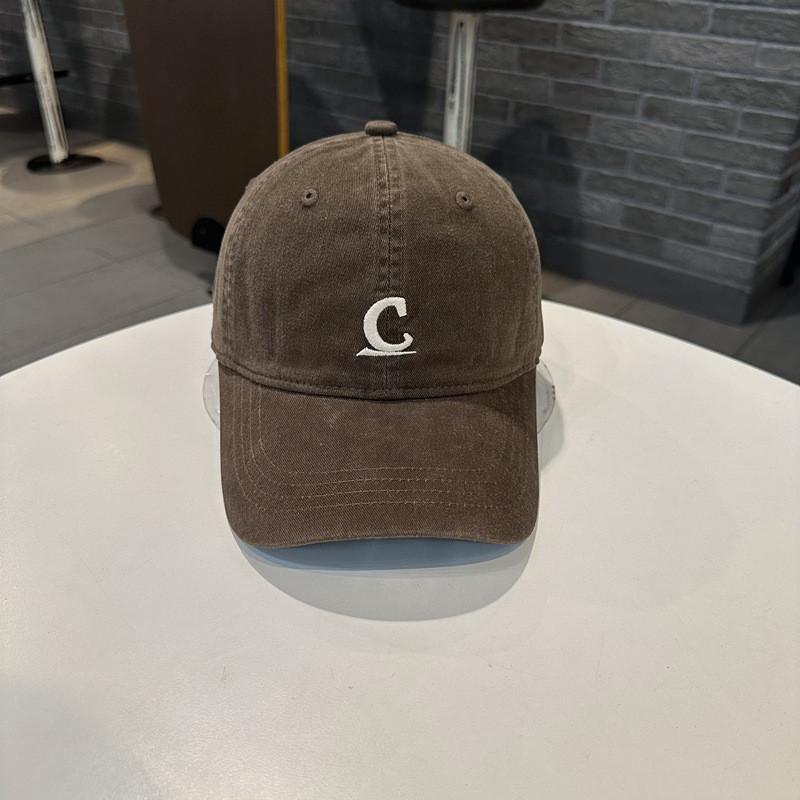 

Casual Cotton Baseball Cap With Letter Embroidery Adjustable Sunshade For Streetwear Men Women коричневий