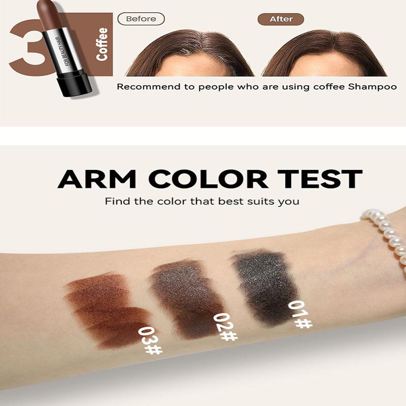 Disposable Hair Dye Pen To Cover Gray Hair To Black Hair Plant Lipstick Type Complementary Color Temporary Hair Coloring Hair Beauty