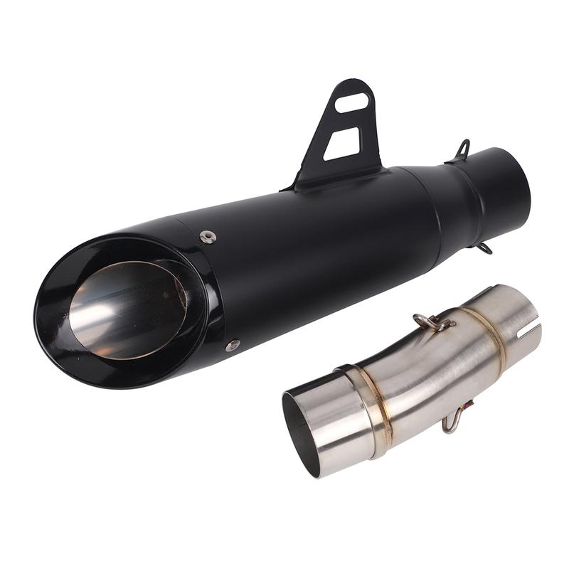 Slip on Exhaust Midpipe System Muffler Link Middle Pipe Escape For KAWASAKI Z400 Ninja 400 Ninja 500 Z500 2017-2025 Loud