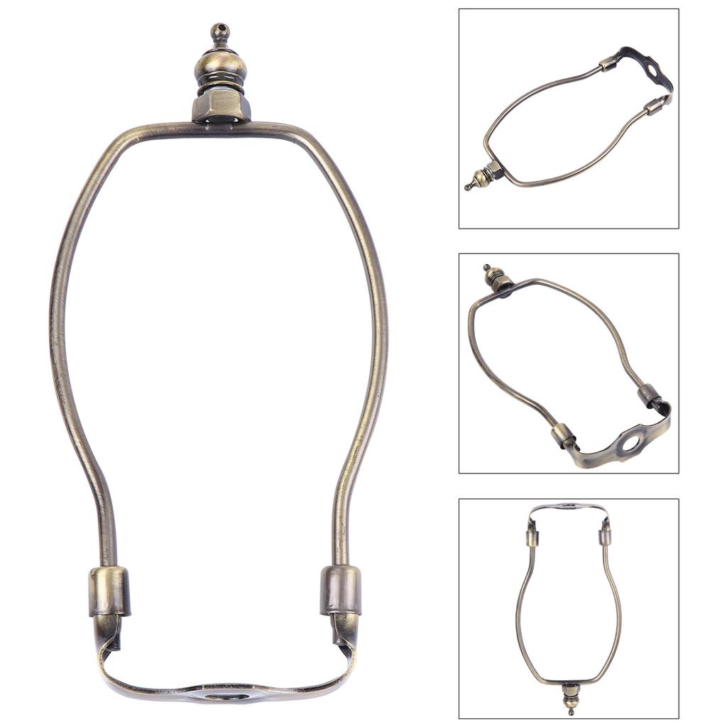 1pc Horn Lamp Bracket 10Mm Bottom Hole Diameter 6 Inch Bronze Iron Lampshade Frame For Lamp Shade Harp Fitting Lighting