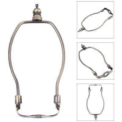1pc Horn Lamp Bracket 10Mm Bottom Hole Diameter 6 Inch Bronze Iron Lampshade Frame For Lamp Shade Harp Fitting Lighting